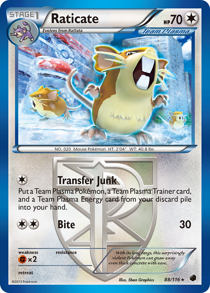 Raticate 88/116 Plasma Freeze