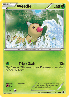 Weedle 1/116 Plasma Freeze