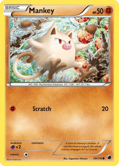 Mankey 59/116 Plasma Freeze