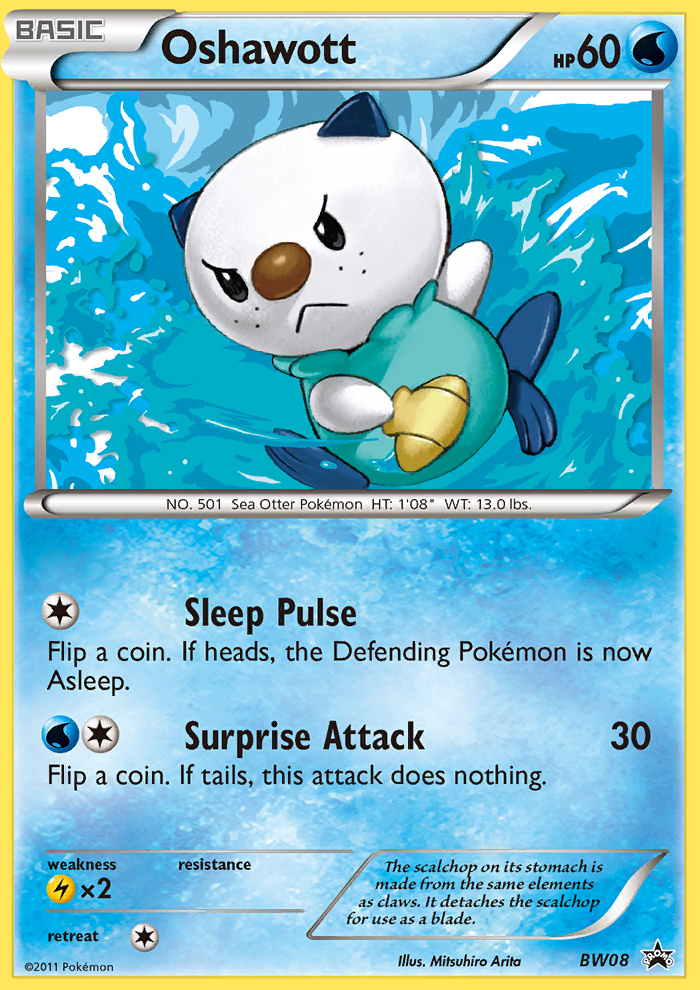 Oshawott BW08 BW Black Star Promos