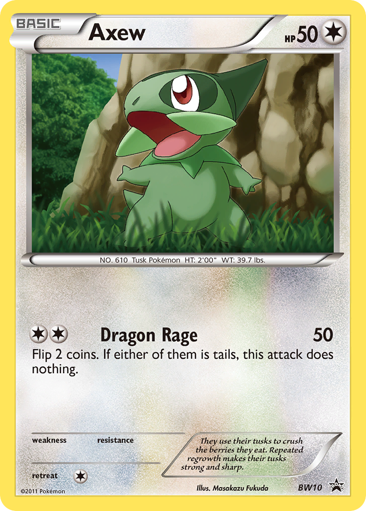 Axew BW10 BW Black Star Promos