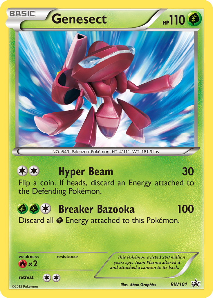 Genesect BW101 BW Black Star Promos