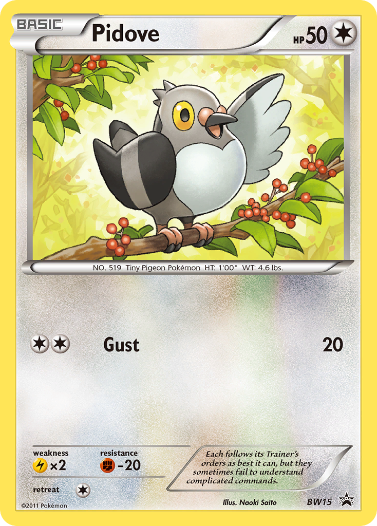 Pidove BW15 BW Black Star Promos