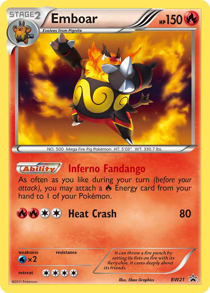 Emboar BW21 BW Black Star Promos