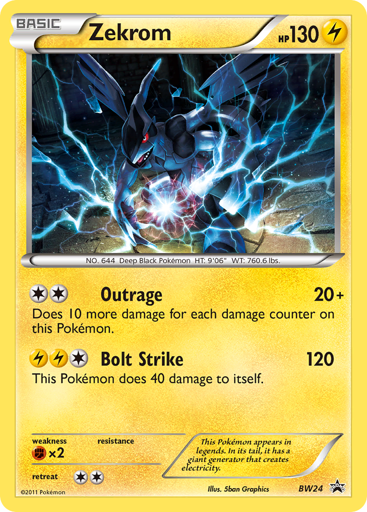Zekrom BW24 BW Black Star Promos