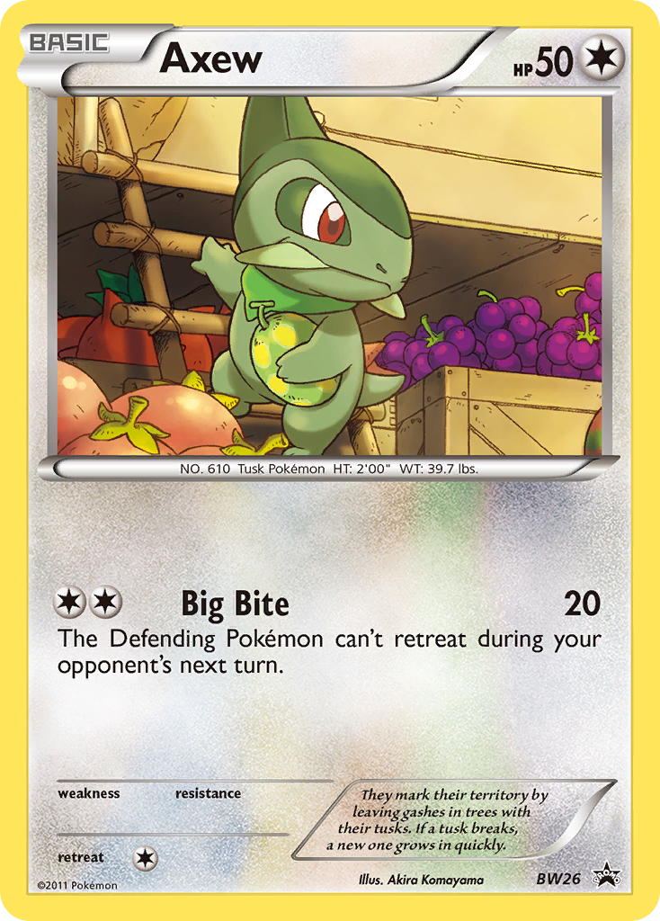 Axew BW26 BW Black Star Promos