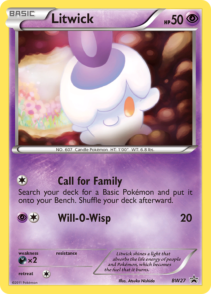 Litwick BW27 BW Black Star Promos