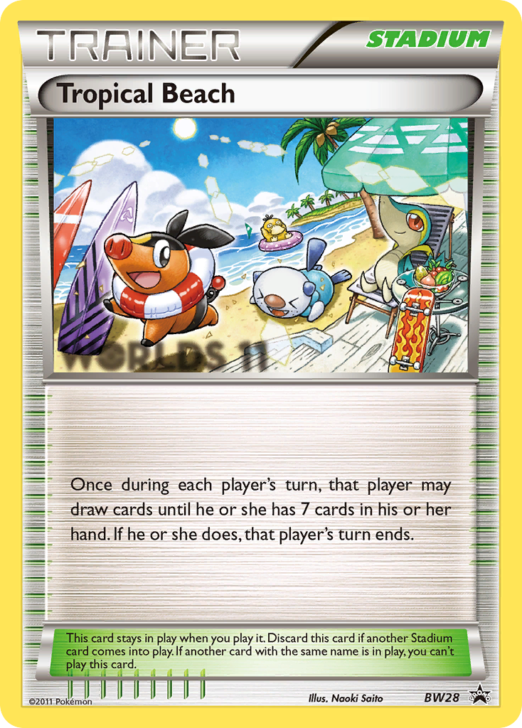 Tropical Beach BW28 BW Black Star Promos