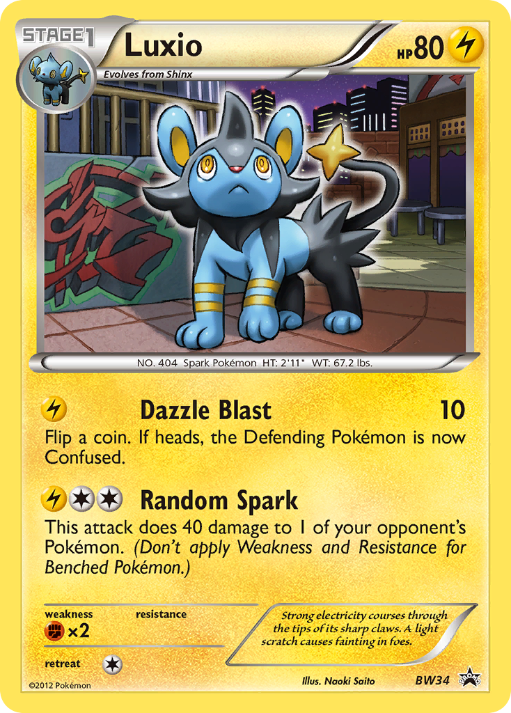 Luxio BW34 BW Black Star Promos