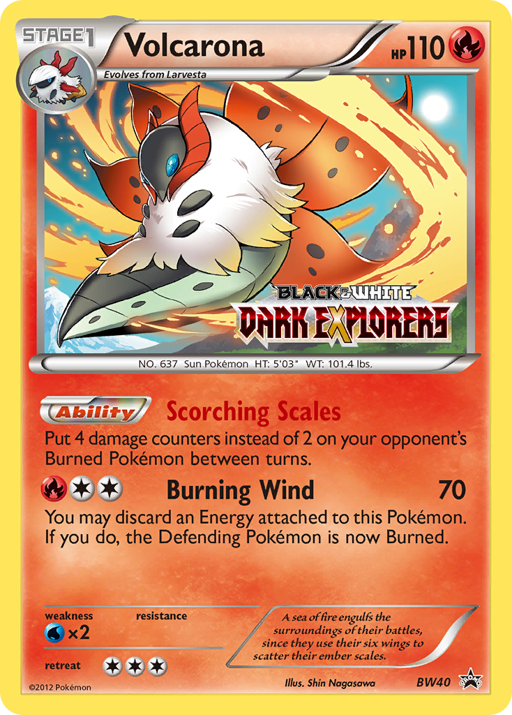 Volcarona BW40 BW Black Star Promos