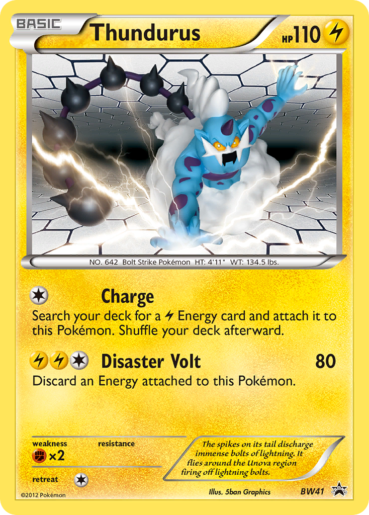Thundurus BW41 BW Black Star Promos