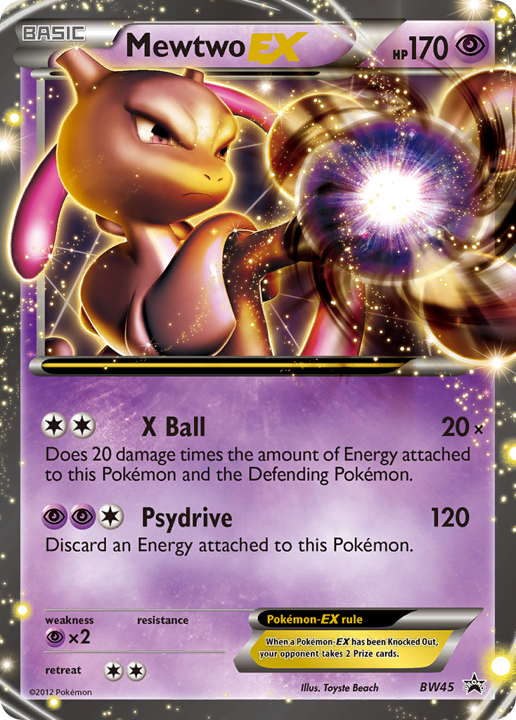 Mewtwo-EX BW45 BW Black Star Promos