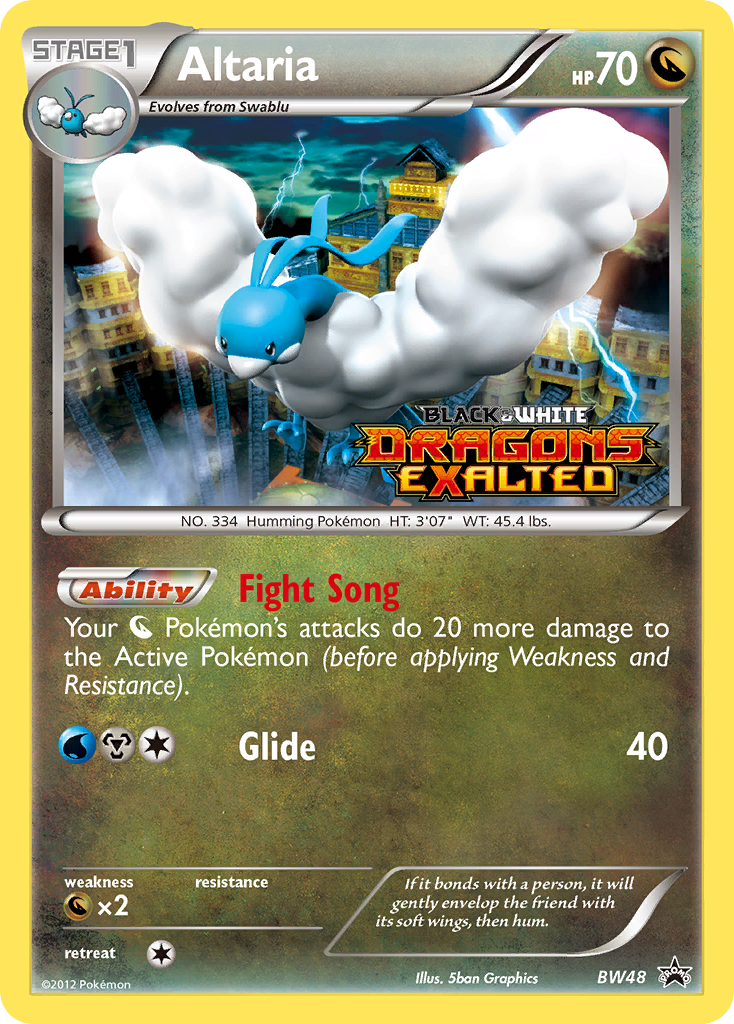 Altaria BW48 BW Black Star Promos