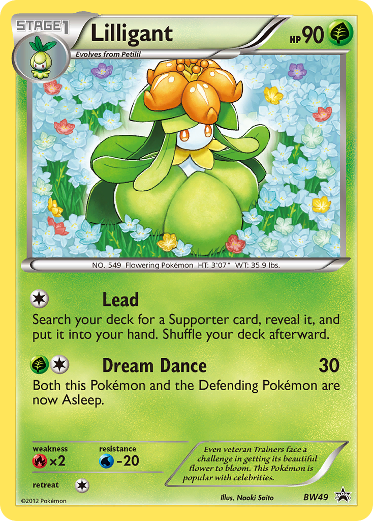 Lilligant BW49 BW Black Star Promos