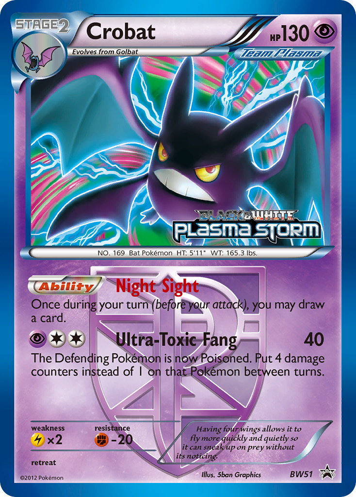 Crobat BW51 BW Black Star Promos