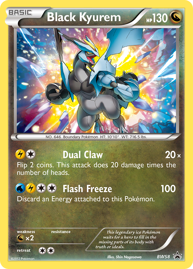 Black Kyurem BW58 BW Black Star Promos
