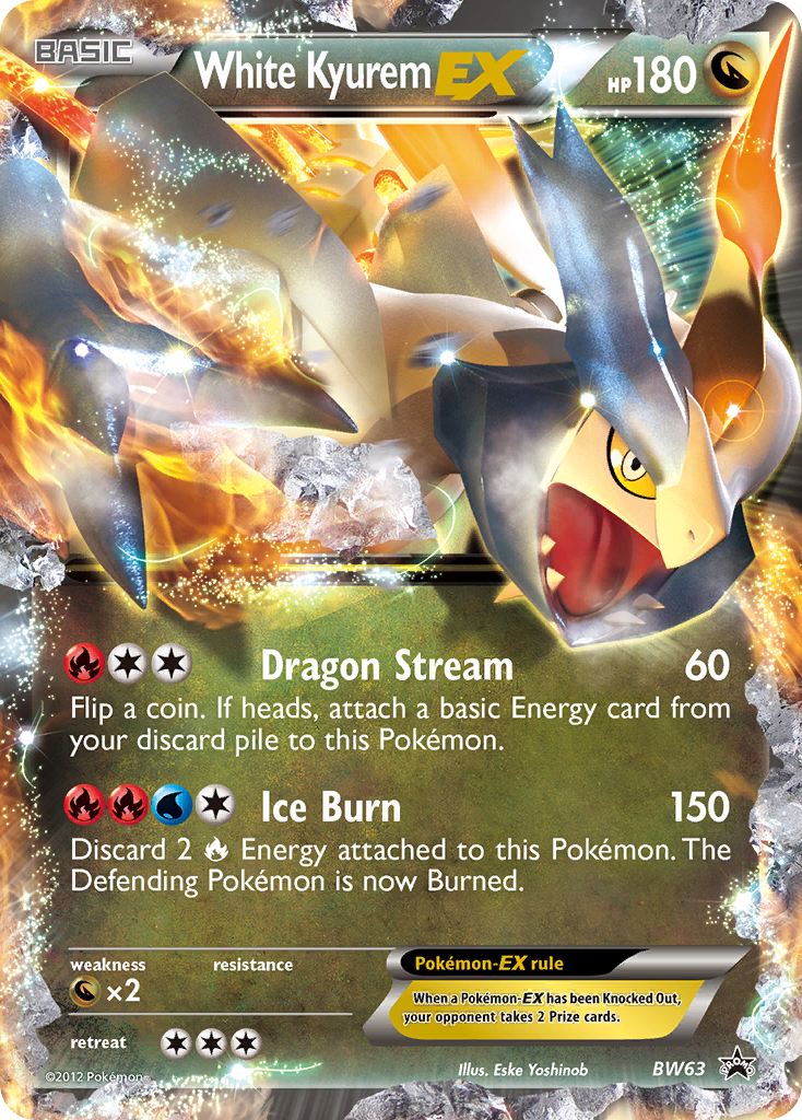 White Kyurem-EX BW63 BW Black Star Promos