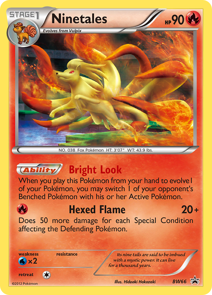 Ninetales BW66 BW Black Star Promos