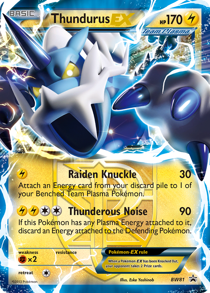 Thundurus-EX BW81 BW Black Star Promos