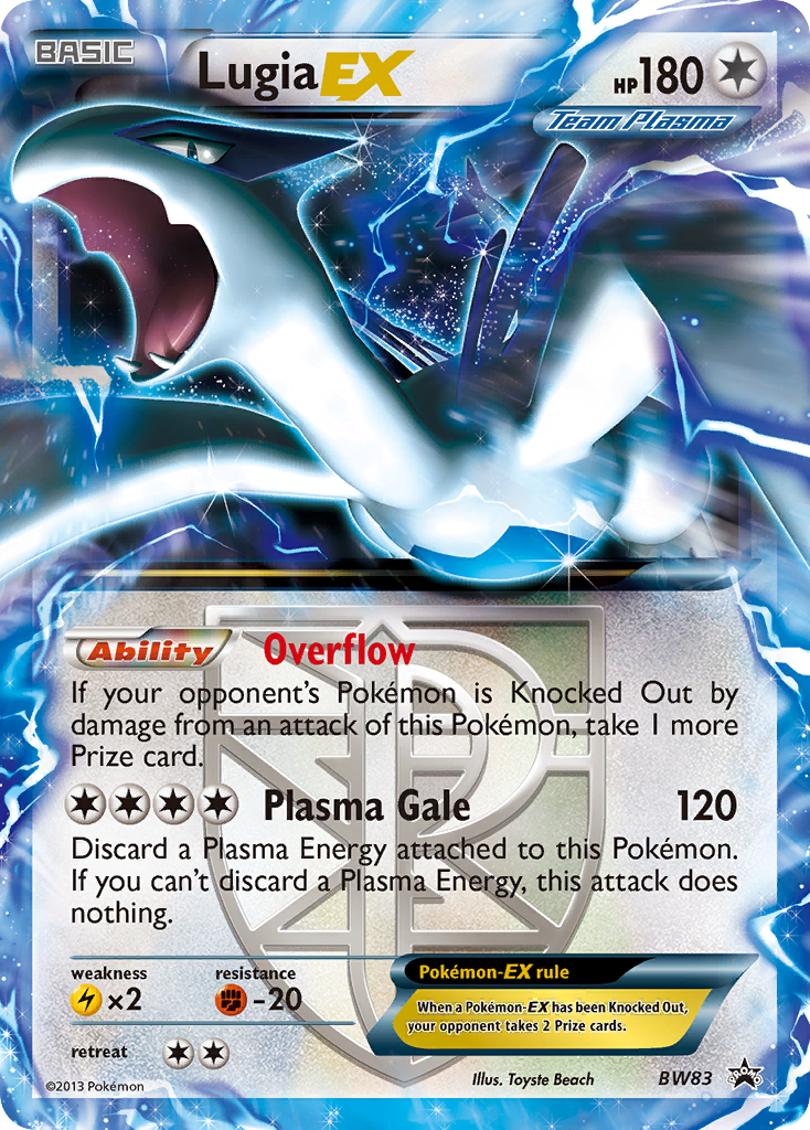 Lugia-EX BW83 BW Black Star Promos