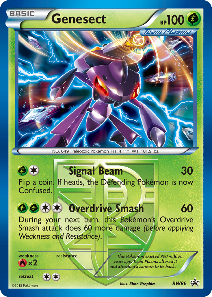 Genesect BW86 BW Black Star Promos