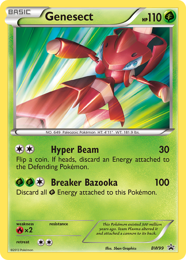 Genesect BW99 BW Black Star Promos