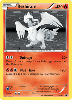 Reshiram BW004 BW Black Star Promos