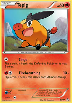 Tepig BW07 BW Black Star Promos