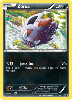 Zorua BW12 BW Black Star Promos