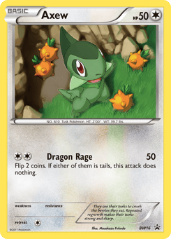 Axew BW16 BW Black Star Promos
