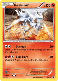 Reshiram BW23 BW Black Star Promos