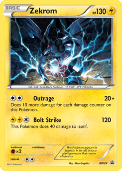Zekrom BW24 BW Black Star Promos