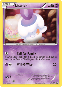 Litwick BW27 BW Black Star Promos