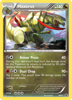 Haxorus BW57 BW Black Star Promos