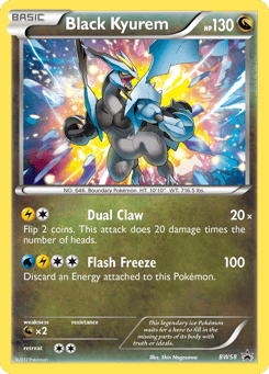 Black Kyurem BW58 BW Black Star Promos