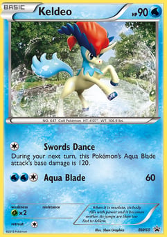 Keldeo BW60 BW Black Star Promos