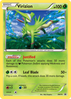 Virizion BW70 BW Black Star Promos