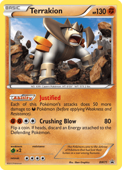 Terrakion BW71 BW Black Star Promos
