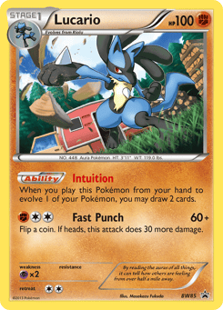 Lucario BW85 BW Black Star Promos