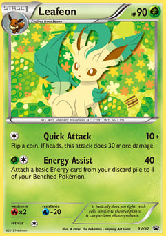 Leafeon BW87 BW Black Star Promos