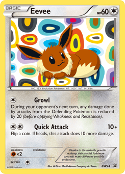 Eevee BW94 BW Black Star Promos