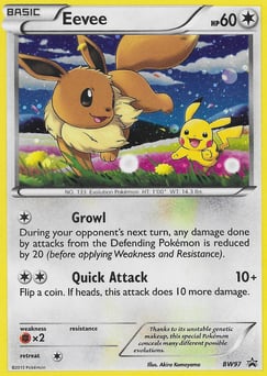 Eevee BW97 BW Black Star Promos