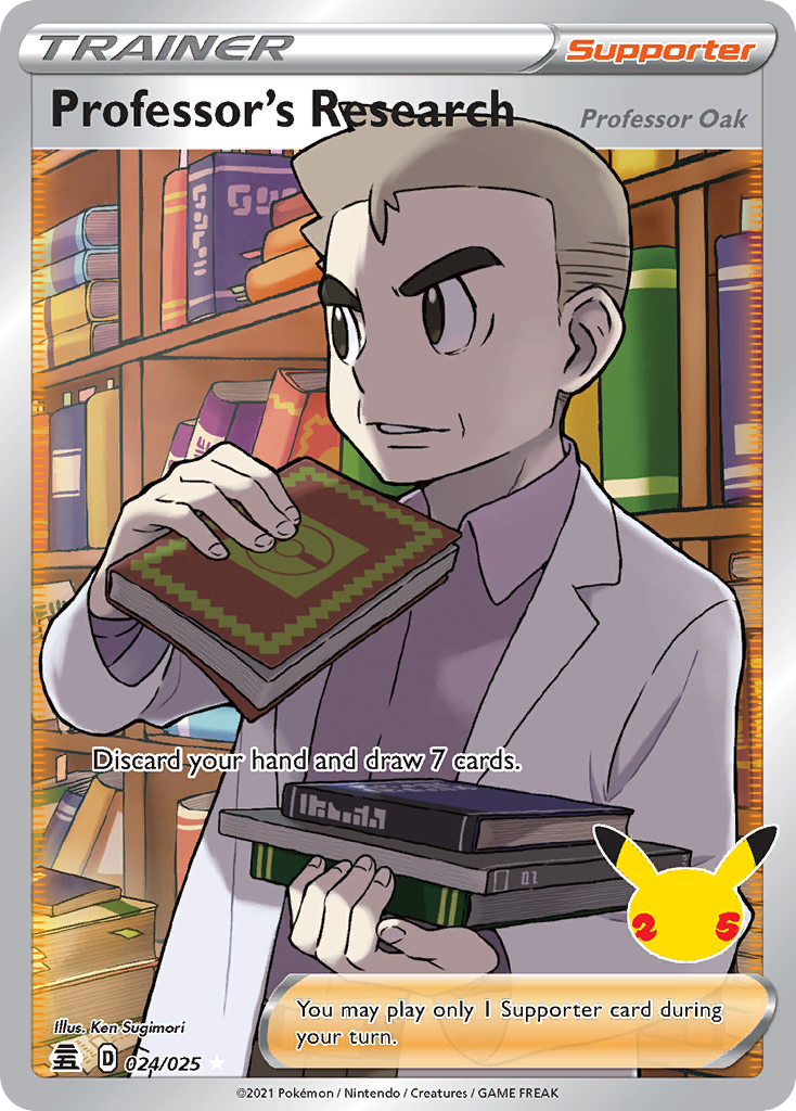 Professor's Research (Professor Oak) 24 Celebrations