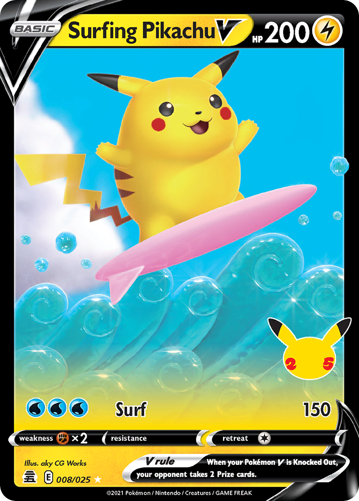 Surfing Pikachu V 8 Celebrations