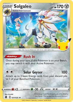 Solgaleo 21 Celebrations