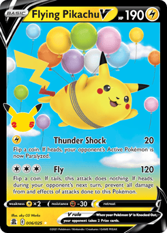 Flying Pikachu V 6 Celebrations