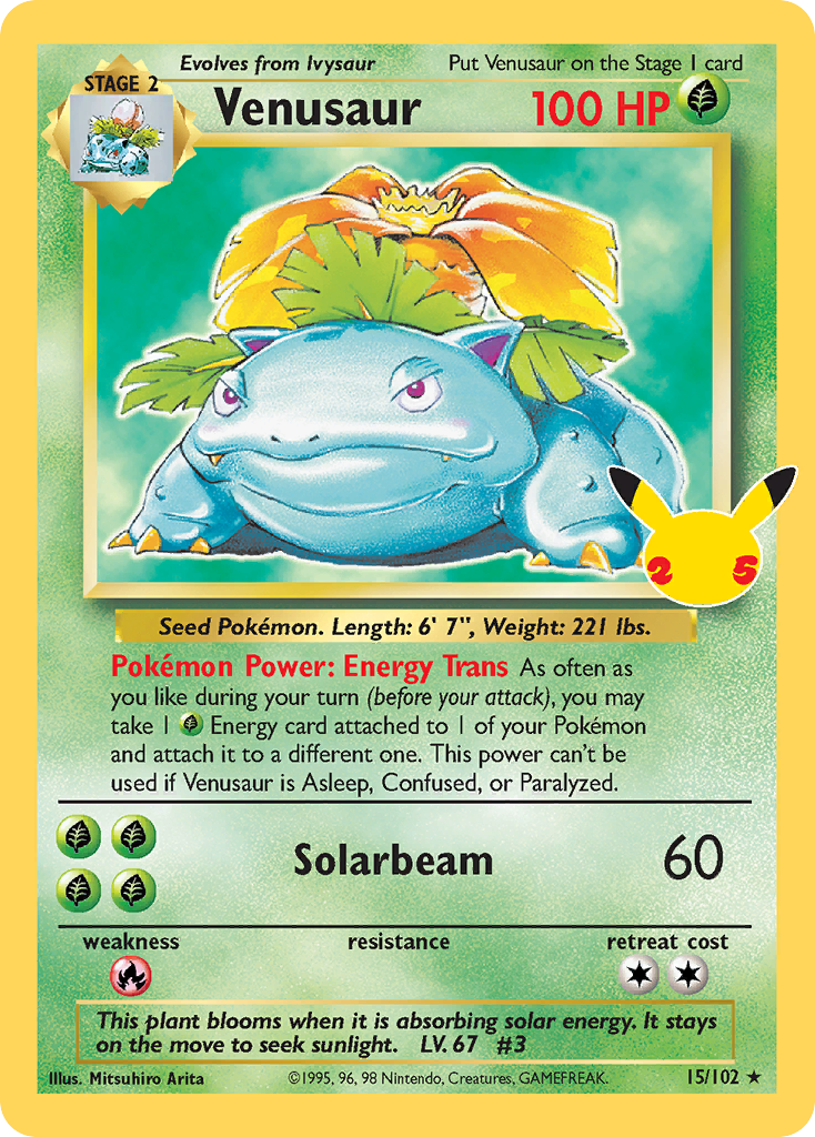Venusaur 15 Celebrations: Classic Collection