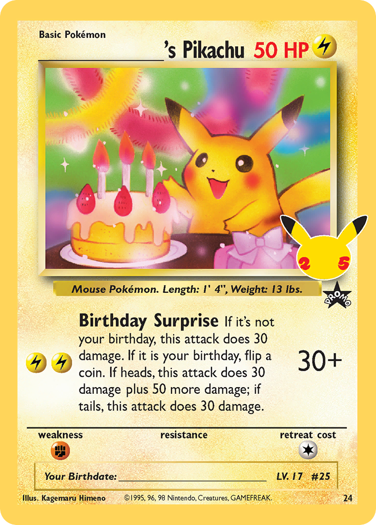 _____'s Pikachu 24 Celebrations: Classic Collection
