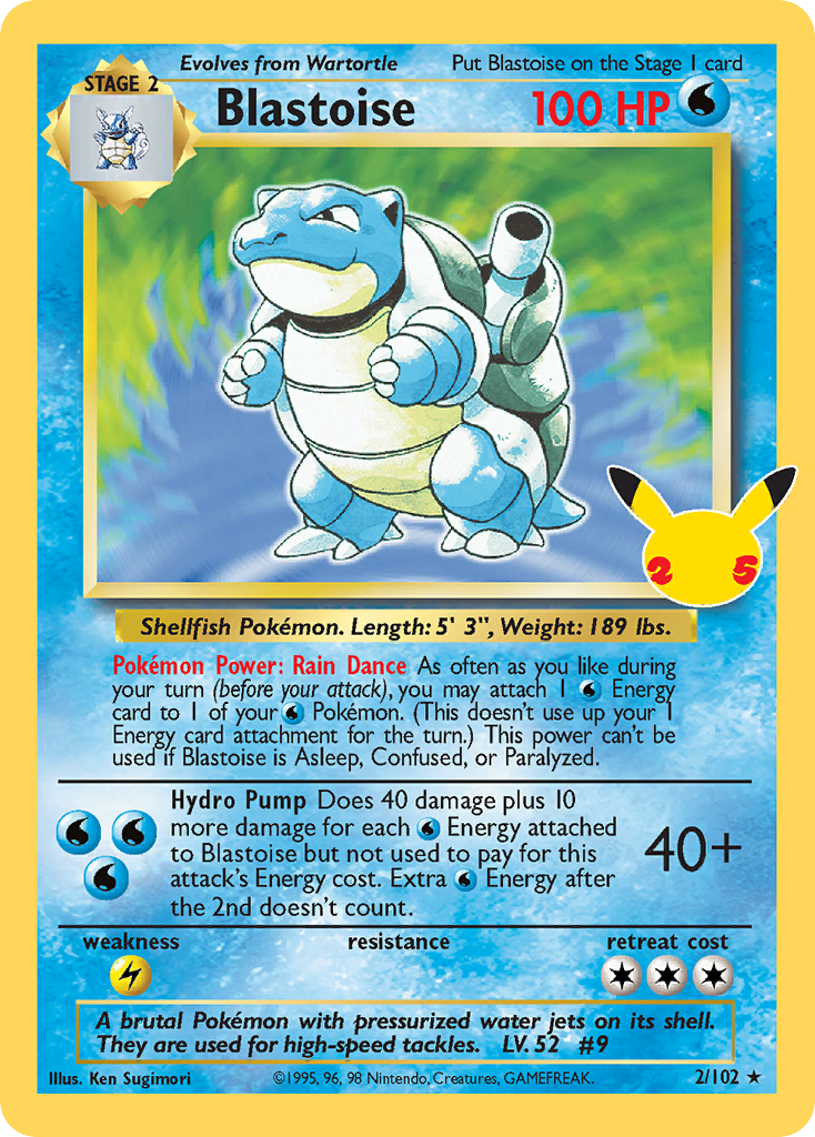 Blastoise 2 Celebrations: Classic Collection