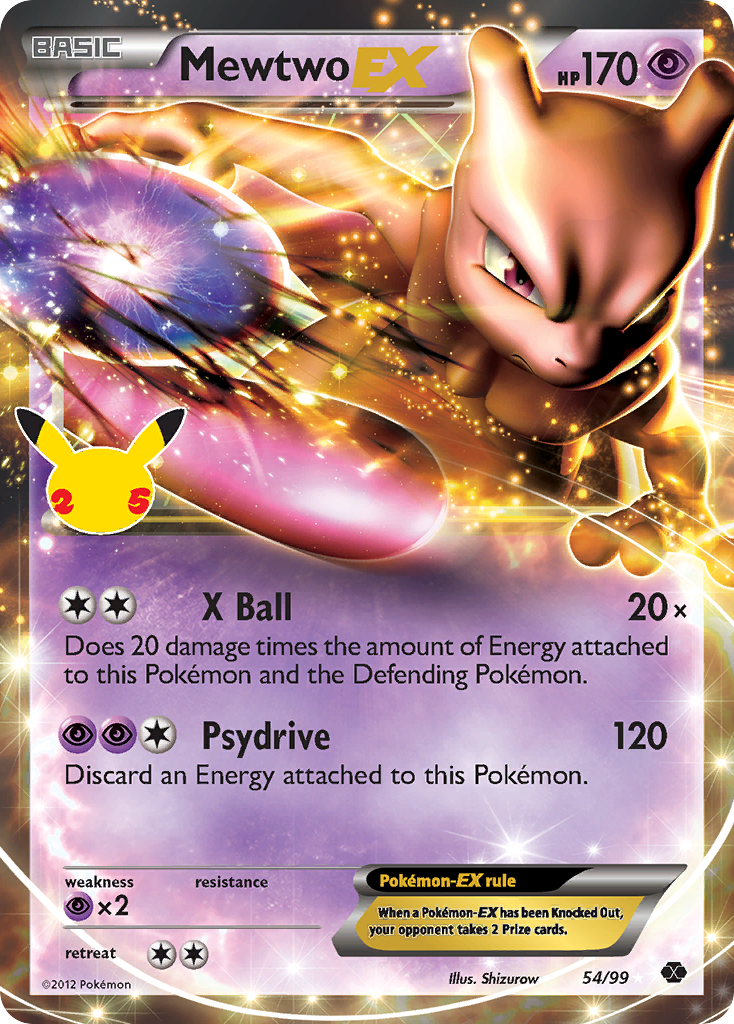 Mewtwo-EX 54 Celebrations: Classic Collection